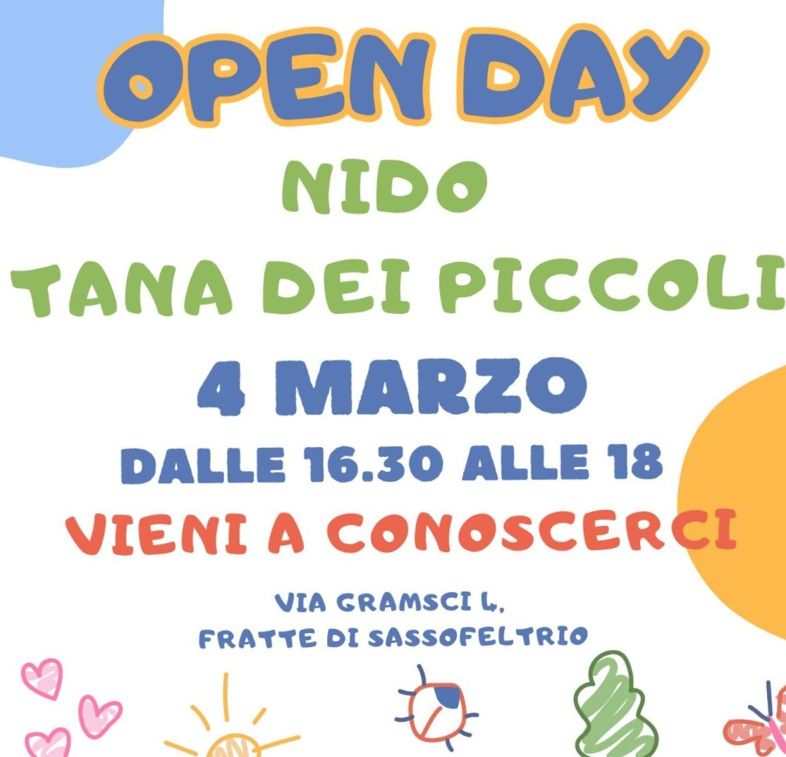 Open day nido d'infanzia "La Tana dei Piccoli"